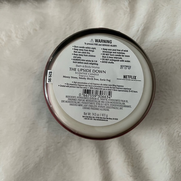 Bath & Body Works X Stranger Things The Upside Down Candle - Picture 5 of 8